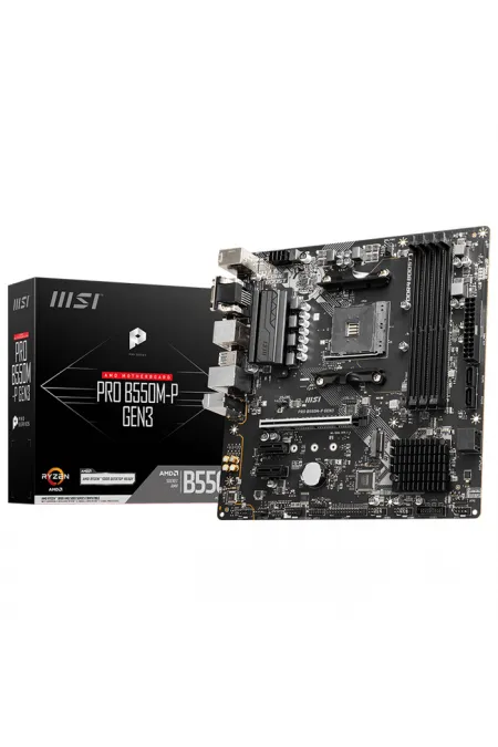MSI PRO B550M-P GEN3 DDR4 4400(OC) HDMI VGA DVI M.2 mATX AM4 MSI PRO B550M-P GEN3 DDR4 4400(OC) HDMI VGA DVI M.2 mATX AM4