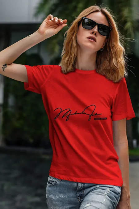 Air Jordan 01 Kırmızı NBA Kadın Tshirt - Tişört Air Jordan 01 Kırmızı NBA Kadın Tshirt - Tişört