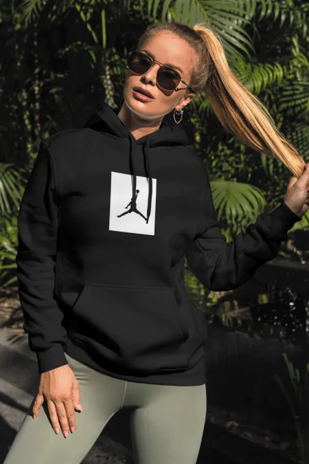 Air Jordan 09 Siyah NBA Kadın Kapşonlu Sweatshirt - Hoodie Air Jordan 09 Siyah NBA Kadın Kapşonlu Sweatshirt - Hoodie