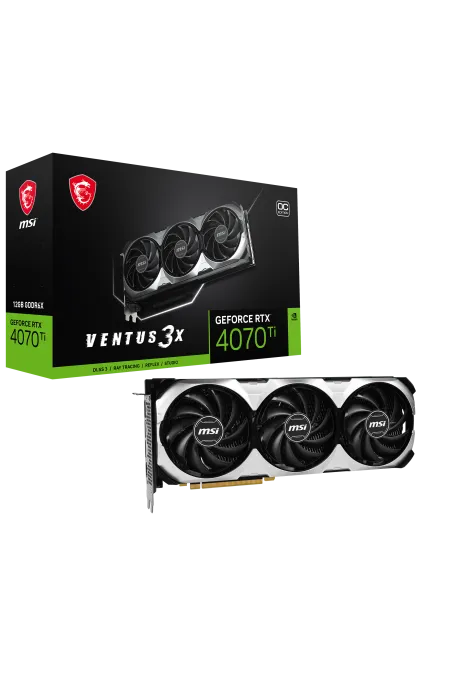 MSI GEFORCE RTX 4070 TI VENTUS 3X 12G OC 12GB GDDRX DP HDMI 192Bit MSI GEFORCE RTX 4070 TI VENTUS 3X 12G OC 12GB GDDRX DP HDMI 192Bit