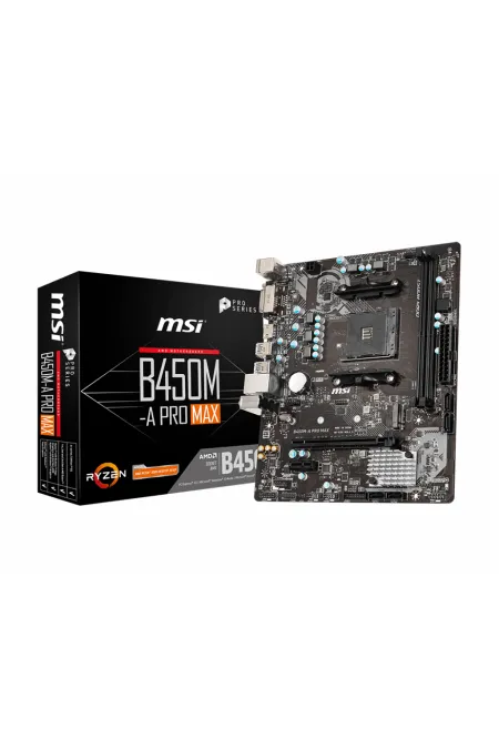 MSI B450M-A PRO MAX DDR4 4133MHz DVI-D, HDMI mATX AM4