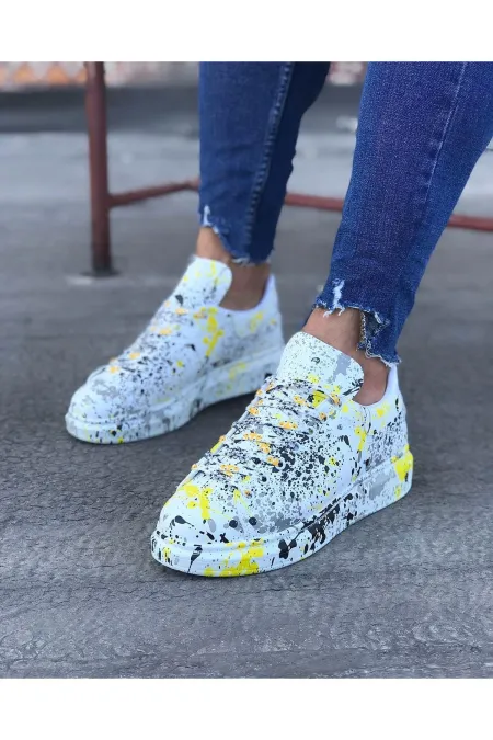 SFTM501 Sarı Renkli Erkek Casual Ayakkabı - SARI-BOYALI SFTM501 Sarı Renkli Erkek Casual Ayakkabı - SARI-BOYALI