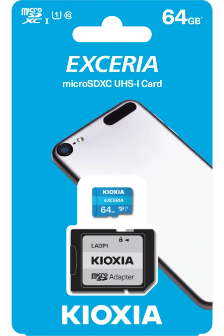 64GB MICRO SDHC C10 100MB/s KIOXIA LMEX1L064GG2