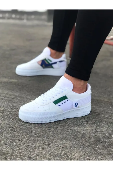 SFTM201 Beyaz Mavi Erkek Günlük Ayakkabı - BEYAZ-MAVİ SFTM201 Beyaz Mavi Erkek Günlük Ayakkabı - BEYAZ-MAVİ