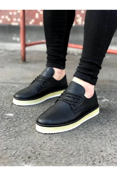 SFTM013 Siyah Erkek Ayakkabı - SİYAH