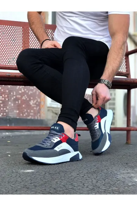 SFTM204 Lacivert Füme Erkek Spor Ayakkabı - LACİVERT