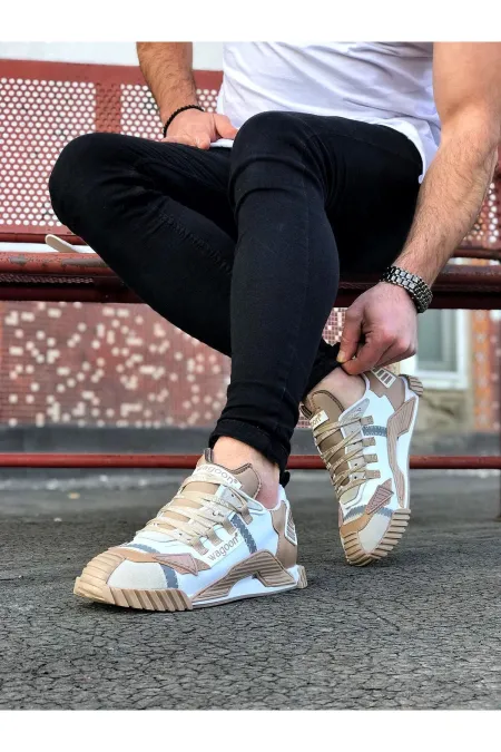 SFTM203 Beyaz Taba Erkek Ayakkabı - BEYAZ-TABA SFTM203 Beyaz Taba Erkek Ayakkabı - BEYAZ-TABA