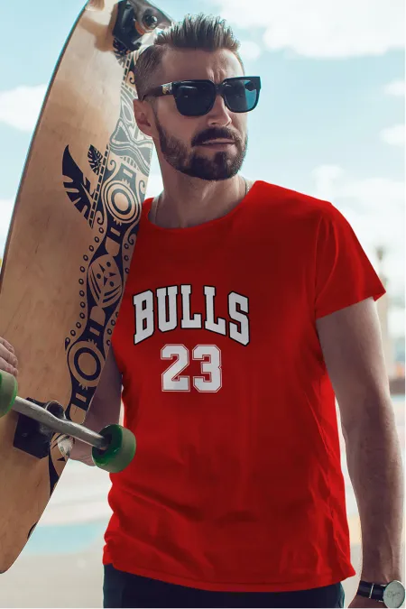 Air Jordan 25 Kırmızı NBA Erkek Tshirt - Tişört Air Jordan 25 Kırmızı NBA Erkek Tshirt - Tişört