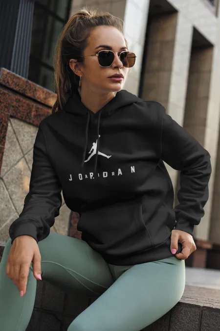 Air Jordan 10 Siyah NBA Kadın Kapşonlu Sweatshirt - Hoodie Air Jordan 10 Siyah NBA Kadın Kapşonlu Sweatshirt - Hoodie