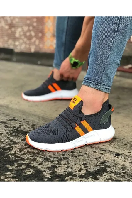 SFTM102 Füme Turuncu Erkek Spor Ayakkabı - FÜME-TURUNCU SFTM102 Füme Turuncu Erkek Spor Ayakkabı - FÜME-TURUNCU