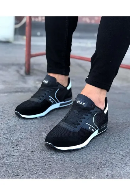 SFTM014 Siyah Erkek Spor Ayakkabı - SİYAH SFTM014 Siyah Erkek Spor Ayakkabı - SİYAH