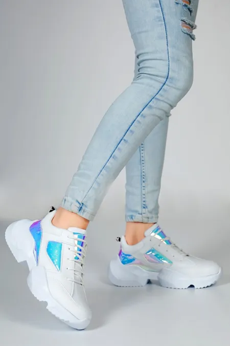 Abella Beyaz Hologram Kadın Spor Ayakkabı Abella Beyaz Hologram Kadın Spor Ayakkabı