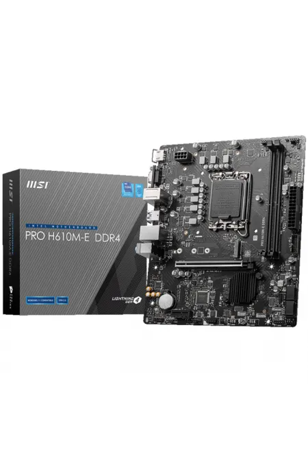 MSI PRO H610M-E DDR4 3200MHZ M.2 mATX 1700p