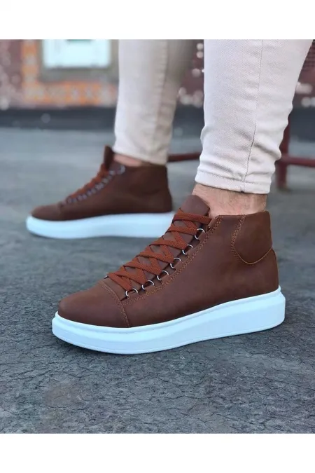 SFTM032 Taba Bağcıklı Sneakers Yarım Bilek Bot - TABA SFTM032 Taba Bağcıklı Sneakers Yarım Bilek Bot - TABA