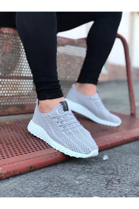 SFTM205 Gri Erkek Spor Ayakkabı - GRİ