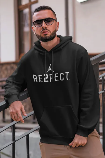 Air Jordan 14 Siyah NBA Erkek Kapşonlu Sweatshirt - Hoodie