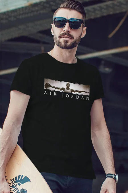 Air Jordan 17 Siyah NBA Erkek Tshirt - Tişört Air Jordan 17 Siyah NBA Erkek Tshirt - Tişört