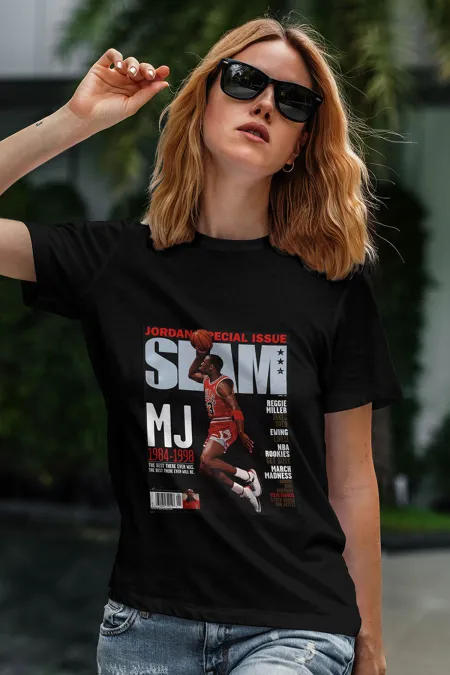 Air Jordan 41 Siyah NBA Kadın Tshirt - Tişört Air Jordan 41 Siyah NBA Kadın Tshirt - Tişört