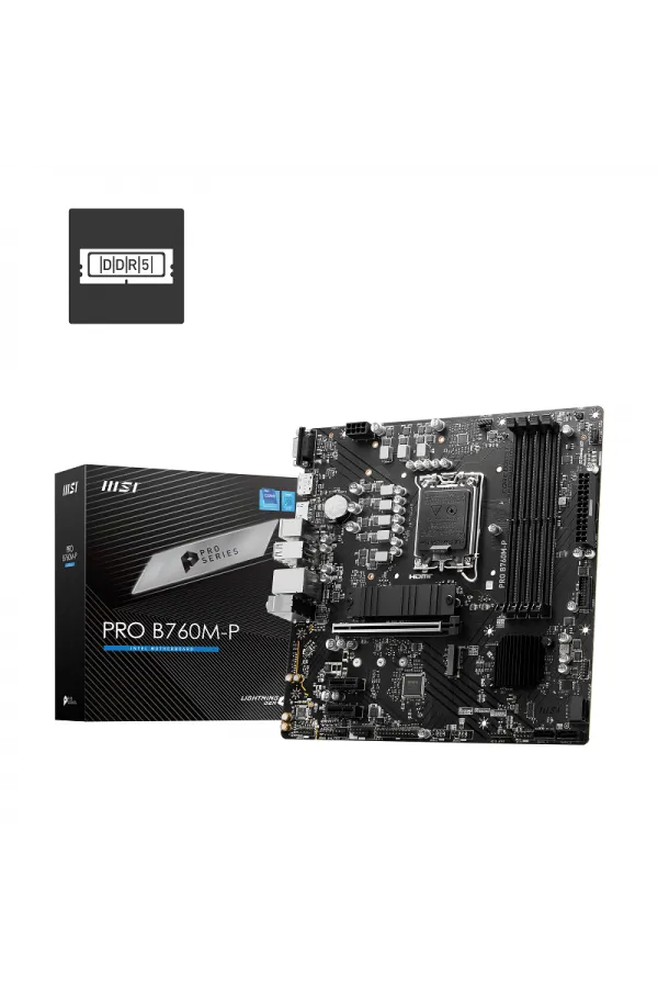 MSI PRO B760M-P DDR5 6800MHz(OC) M.2 M.2 HDMI mATX 1700p