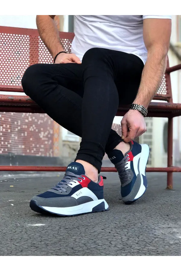 SFTM204 Lacivert Füme Erkek Spor Ayakkabı - LACİVERT SFTM204 Lacivert Füme Erkek Spor Ayakkabı - LACİVERT