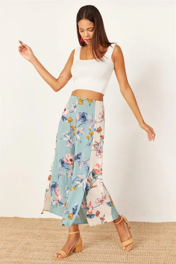 Kadın Mint Yeşili Pantolon Kadın Mint Yeşili Pantolon