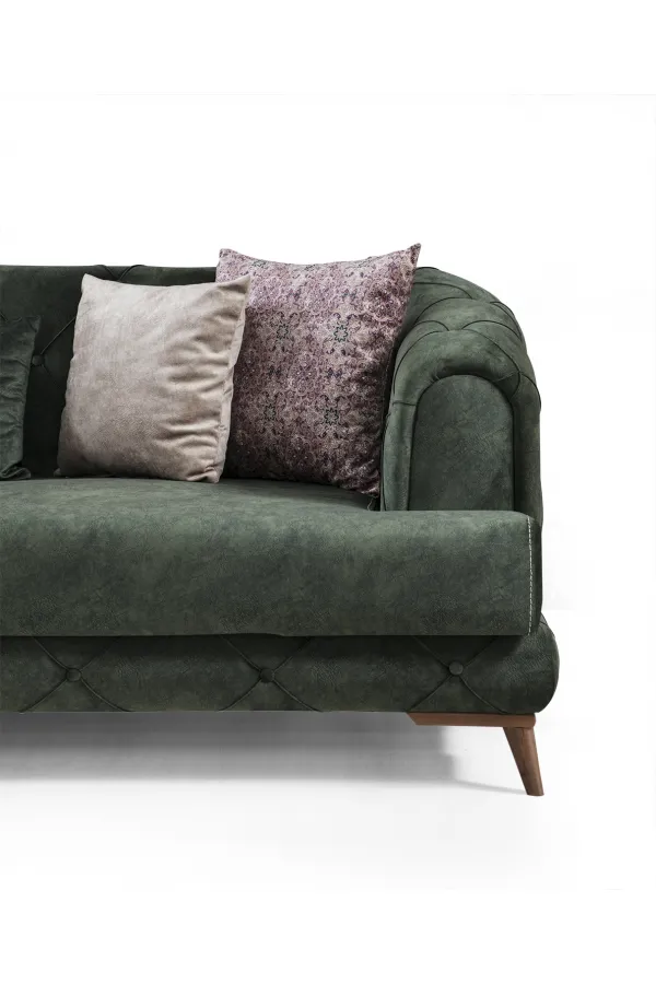 Plus Yeşil 3'lü Kanepe