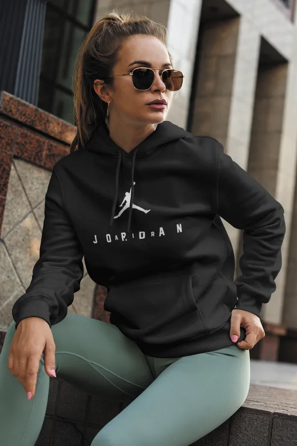 Air Jordan 10 Siyah NBA Kadın Kapşonlu Sweatshirt - Hoodie Air Jordan 10 Siyah NBA Kadın Kapşonlu Sweatshirt - Hoodie