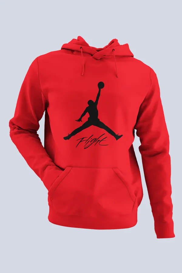 Air Jordan 06 Kırmızı NBA Erkek Kapşonlu Sweatshirt - Hoodie