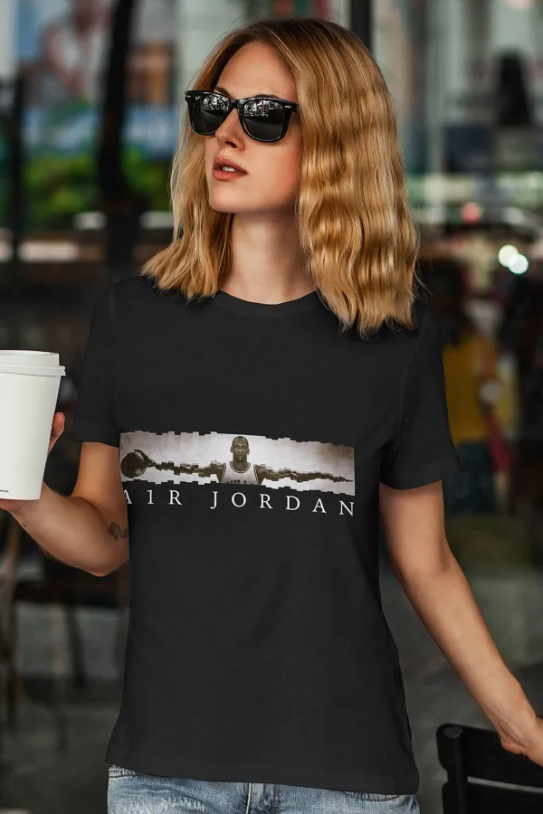 Air Jordan 17 Siyah NBA Kadın Tshirt - Tişört Air Jordan 17 Siyah NBA Kadın Tshirt - Tişört