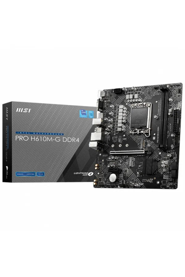 MSI PRO H610M-G DDR4 3200MHZ mATX 1700 MSI PRO H610M-G DDR4 3200MHZ mATX 1700