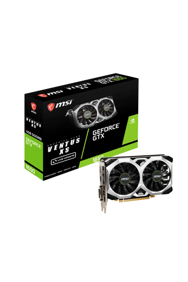 MSI GTX 1650 D6 VENTUS XS V1 4G DP DVI HDMI 128Bit
