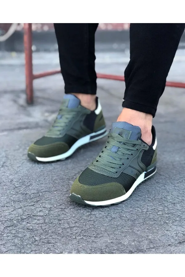 SFTM014 Haki Erkek Spor Ayakkabı - HAKİ