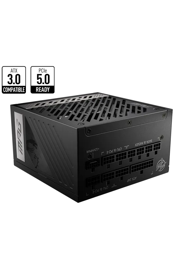MSI MPG A850G PCIE5 850W 80+ GOLD POWER SUPPLY MSI MPG A850G PCIE5 850W 80+ GOLD POWER SUPPLY