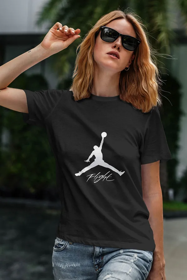 Air Jordan 06 Siyah NBA Kadın Tshirt - Tişört Air Jordan 06 Siyah NBA Kadın Tshirt - Tişört