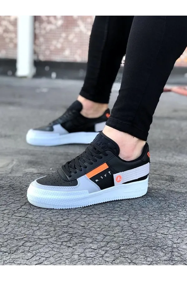 SFTM201 Siyah Gri Erkek Günlük Ayakkabı - SİYAH-GRİ SFTM201 Siyah Gri Erkek Günlük Ayakkabı - SİYAH-GRİ