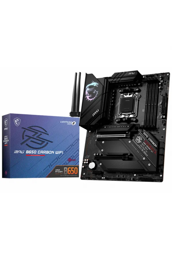 MSI MPG B650 CARBON WIFI DDR5 6600MHz(OC) HDMI DP M.2 ATX